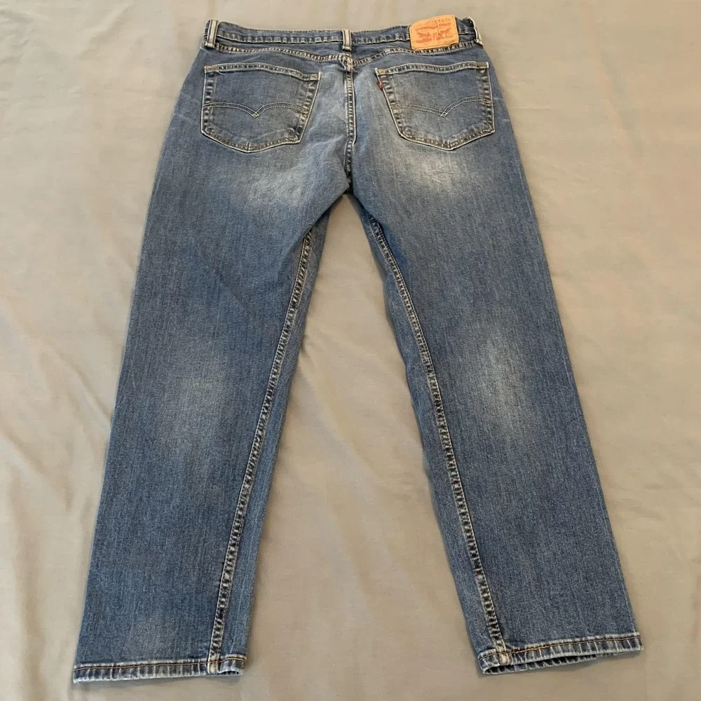 Levis 507 Mens Jeans 36x30 Medium Wash Straight Leg Stretch‎ Zip Fly Classic